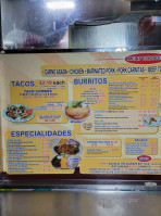 Tacos California Inc menu