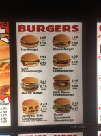 Hamburger Stand menu