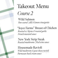 Carnegie House menu