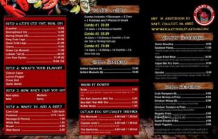 Crazy Boil menu