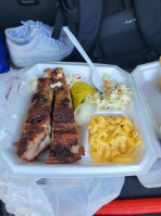 Chaps Real Pit Bbq food