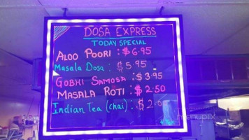 Dosa Express menu