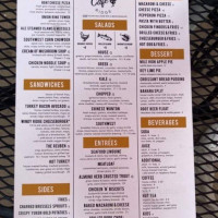 Windy Ridge Cafe menu