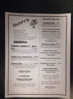 Duffy's Catering menu