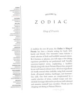 Zodiac menu