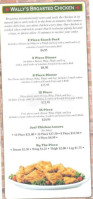 Wally's Pizza, Subs And Broaster Chicken menu