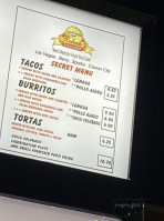 Roberto's Taco Shop menu