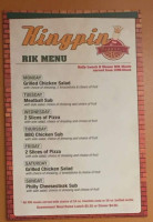 Kingpin Pizza menu