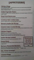 Morton's Wisconsin Inn menu