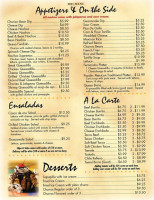 Fernando's Place, Llc menu