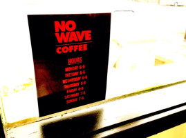 No Wave Coffee food