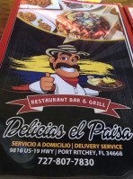 Delicias El Paisa Restaurant Bar Grill food