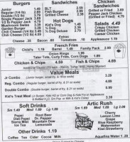 Dairy Queen menu