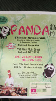 Panda Chinese menu
