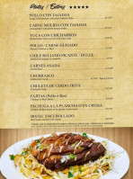Sabor Centroamericano menu