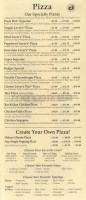 Round Table Pizza menu