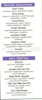 Keva Juice menu