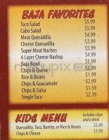 Taco Del Mar menu