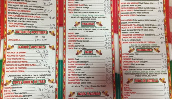 Carnitas El Atoradero menu