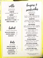 The Laughing Gull Seafood Burger menu