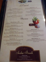 The Victoria menu