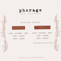 Phorage food