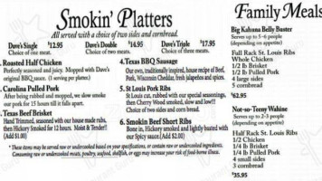 Smokin' Dave's Bbq Brew Lyons menu
