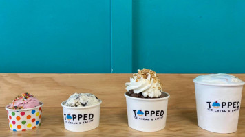 Topped Ice Cream Eatery food