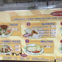 California Taco Van menu