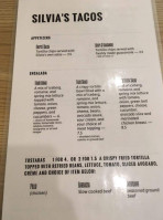 Silvia's Tacos menu