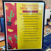Original Mexican Eats Cafe menu