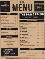 The Dawg Pound Gourmet Dawgs menu