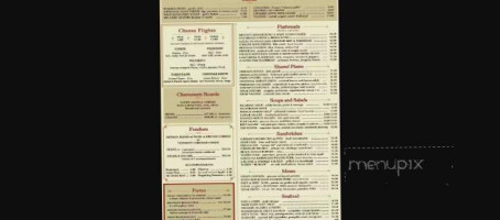 Marshalton Inn menu