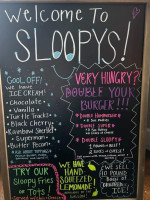 Sloopy's menu