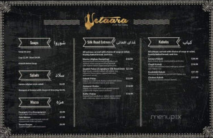 Setaara Afghan French Cuisine menu
