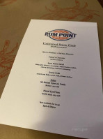 Rum Point Crab House menu