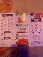 Aloha Krab menu