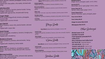 Berry Lovely Blends menu