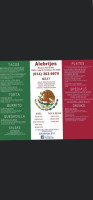 Alebrijes menu