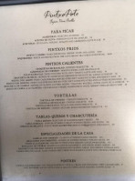 PintxoPote menu