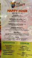 Fat Rosie's Taco Tequila menu