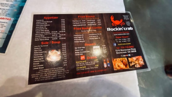 Rockin Crab Lithonia menu
