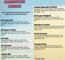 Jardin Corona menu