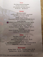 The Fat Crab Cafe menu