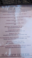 Not Your Mama's Cafe And Tavern menu