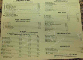 Blazin Cajun Seafood menu