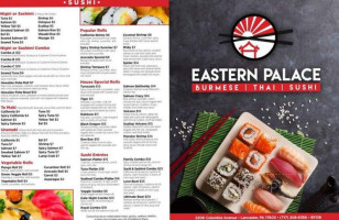 Eastern Palace menu