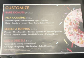 Duck Donuts menu