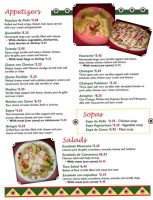Cocina Mexicanna Incorporated menu
