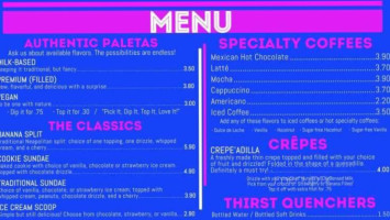 Los Arcos Gourmet Paletas menu